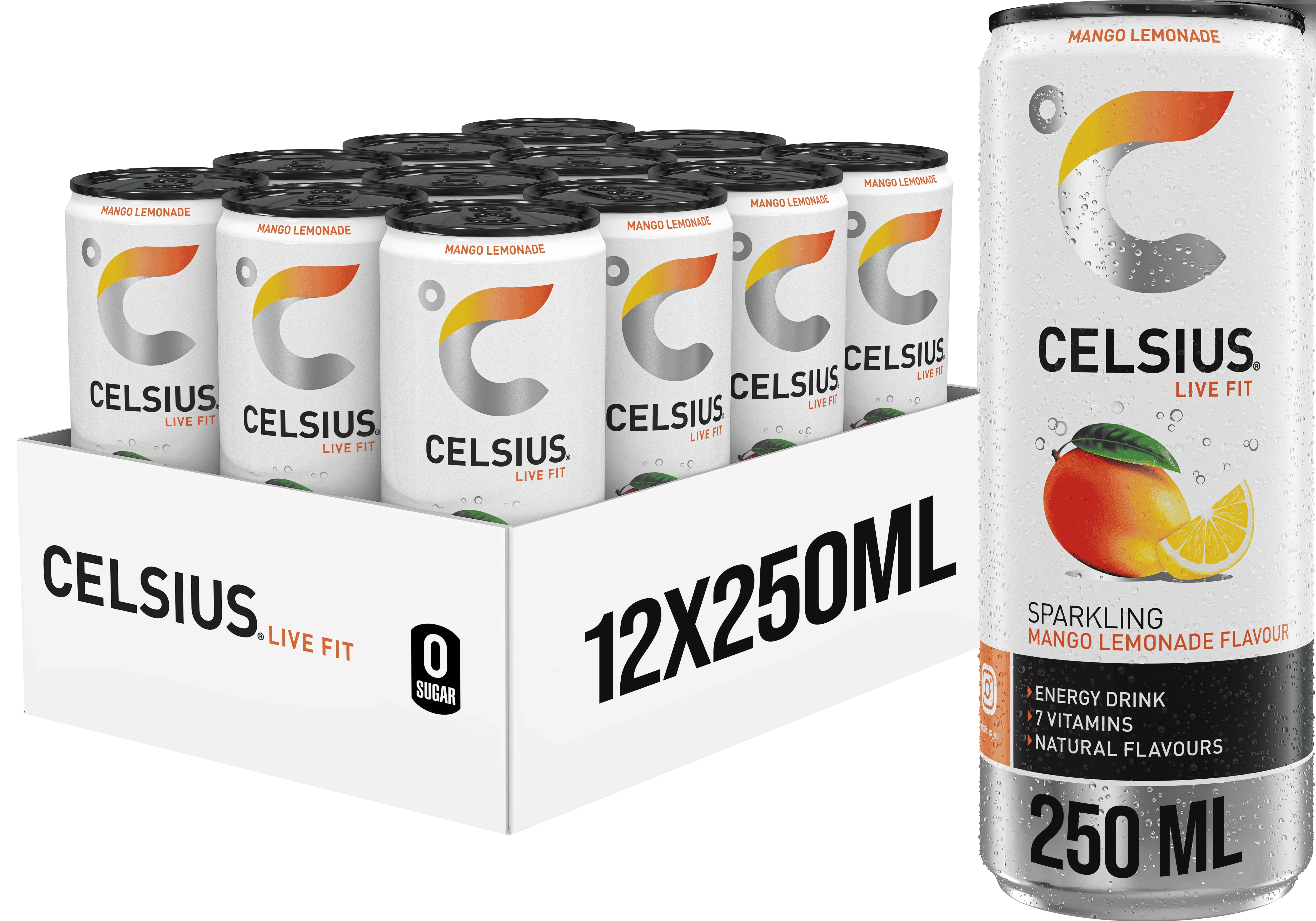 Celsius Sparkling Energy Drink (12 x 250 ml) - Image 3