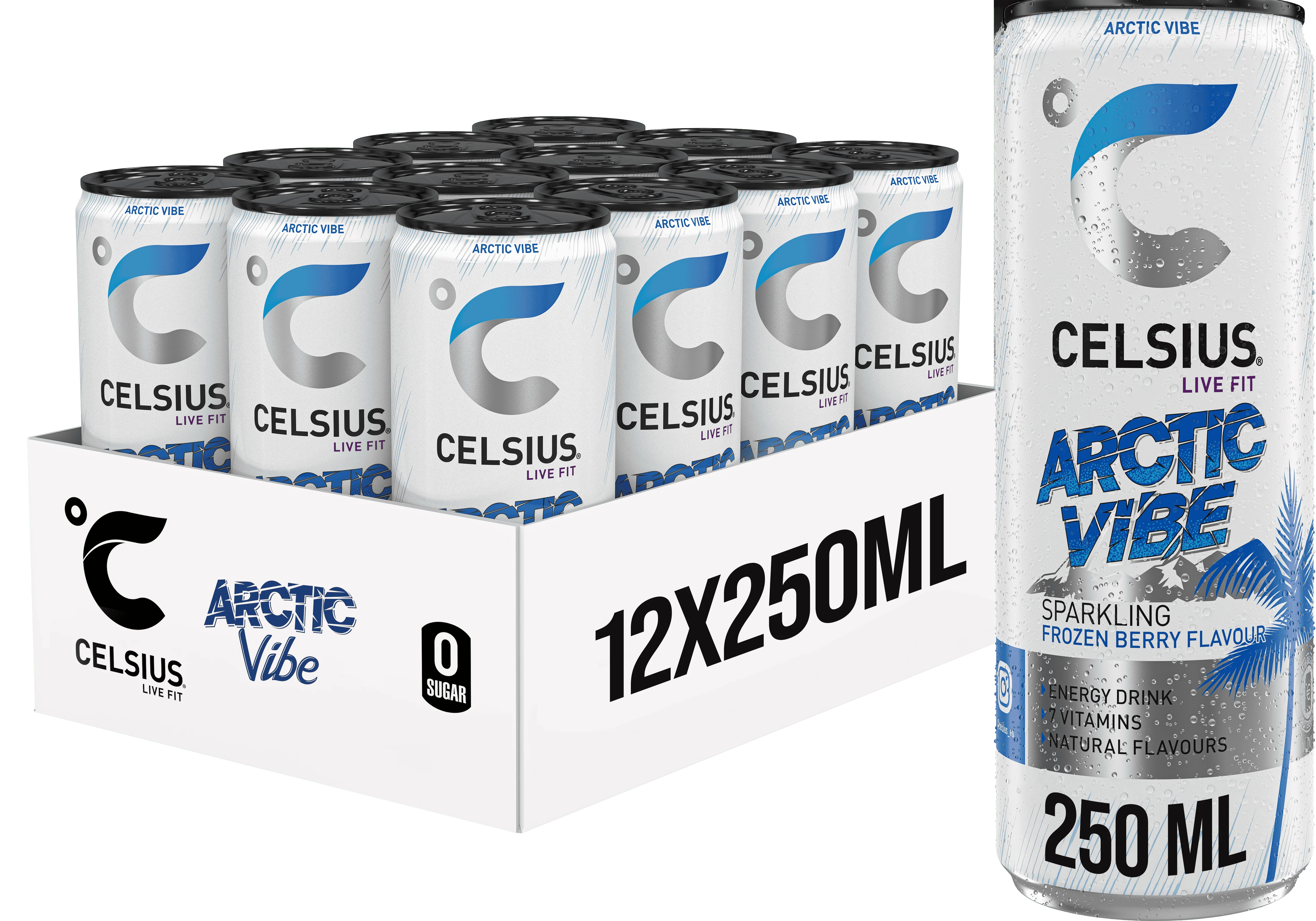 Celsius Sparkling Energy Drink (12 x 250 ml) - Image 4
