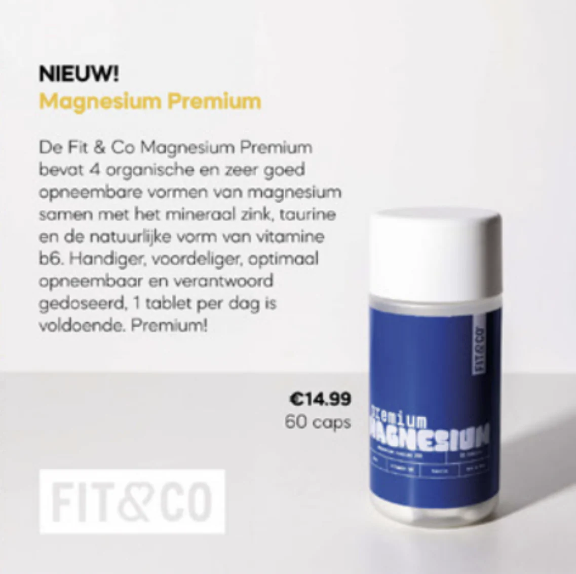 Fit & Co Magnesium Premium (60 comprimés) - Image 3