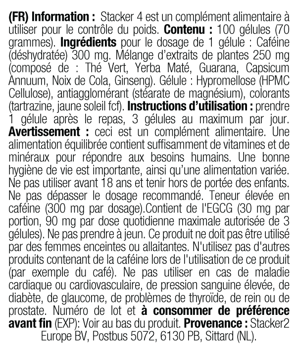 Stacker2 Stacker4 (100 gélules) - Image 3