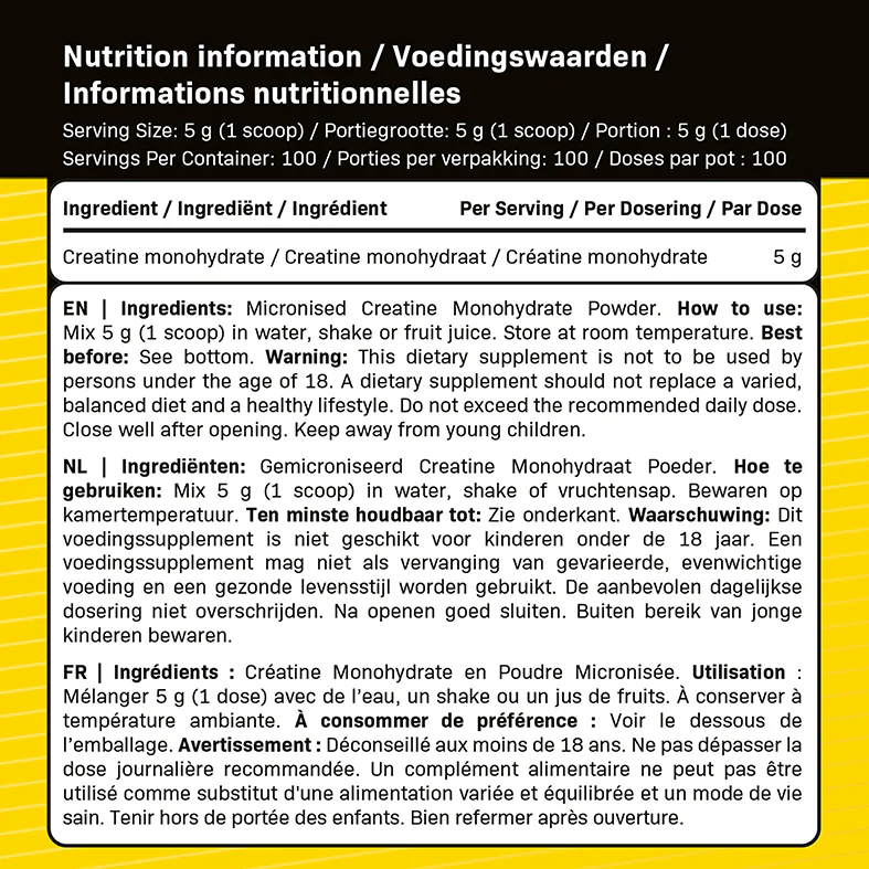 Supspace Creatine Ultra Pure (500 g) - Image 3